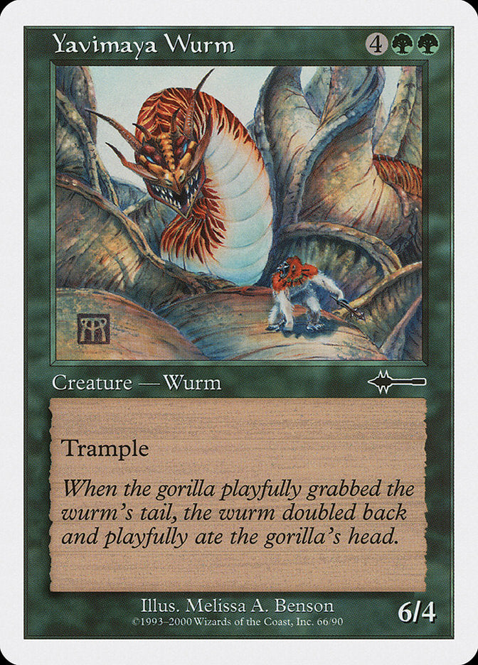 Yavimaya Wurm [Beatdown] | Black Swamp Games