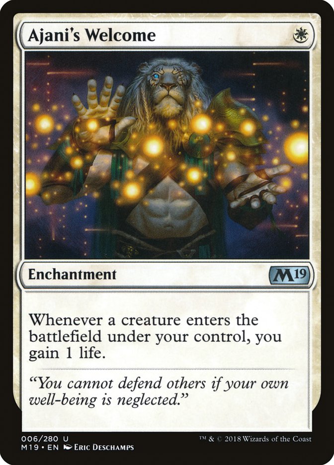 Ajani's Welcome [Core Set 2019] | Black Swamp Games