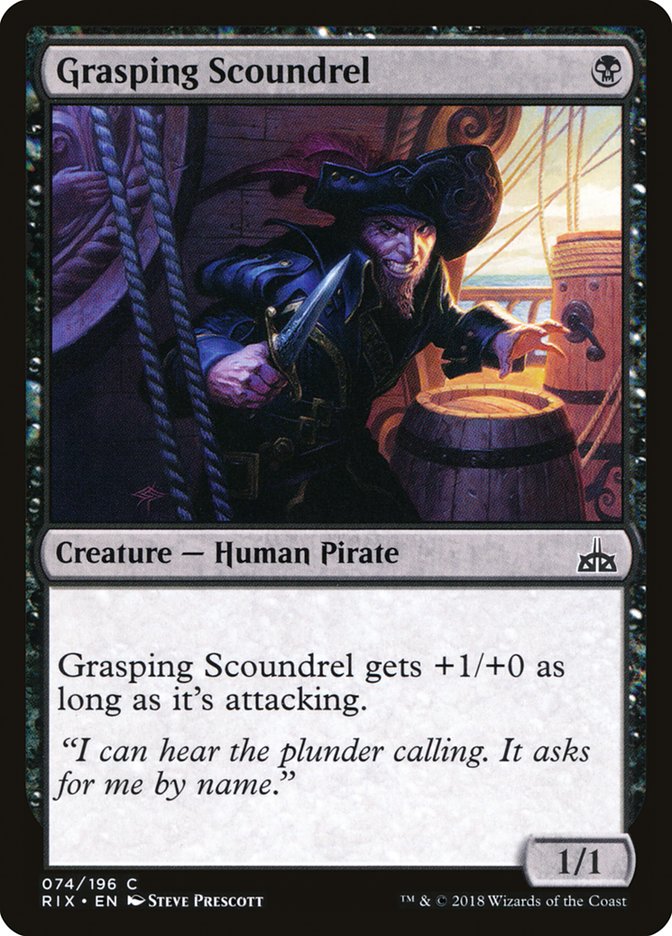 Grasping Scoundrel [Rivals of Ixalan] | Black Swamp Games