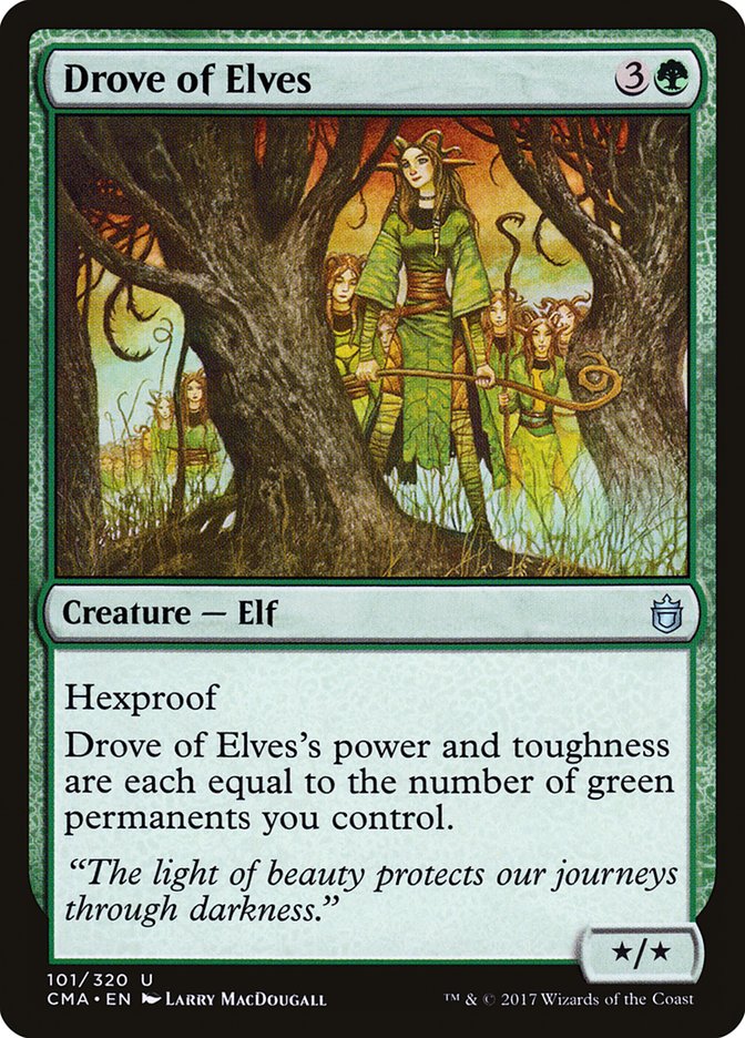 Drove of Elves [Commander Anthology] | Black Swamp Games