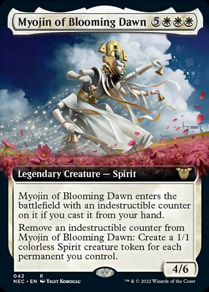 Myojin of Blooming Dawn (Extended Art) [Kamigawa: Neon Dynasty Commander] | Black Swamp Games