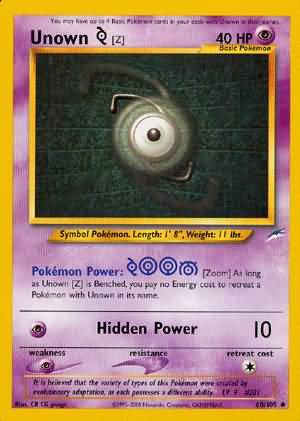 Unown [Z] (60/105) [Neo Destiny Unlimited] | Black Swamp Games