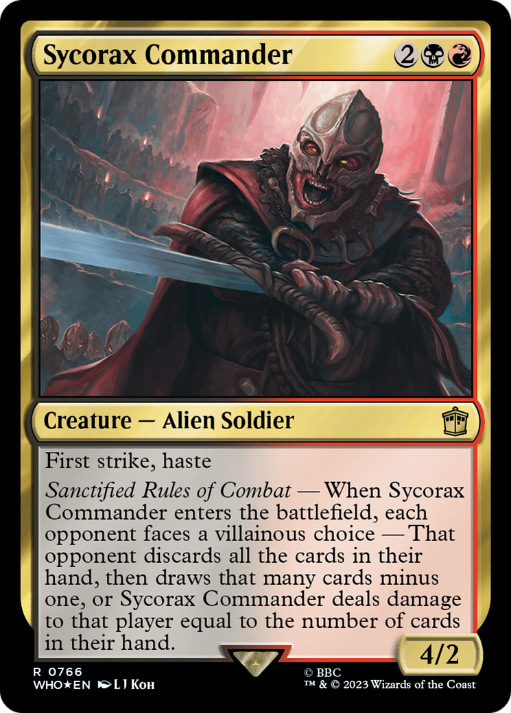 Sycorax Commander (Surge Foil) [Doctor Who] | Black Swamp Games