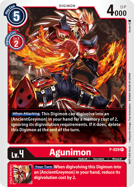 Agunimon [P-029] [Promotional Cards] | Black Swamp Games