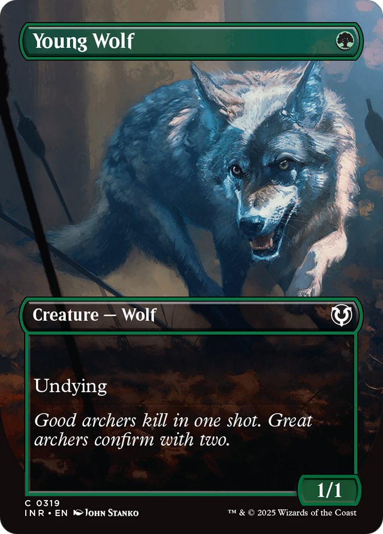 Young Wolf (Borderless) [Innistrad Remastered] | Black Swamp Games