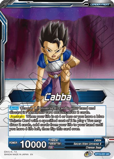 Cabba // SS Cabba, Proud Volley (BT15-031) [Saiyan Showdown] | Black Swamp Games