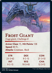 Frost Giant Art Card (Gold-Stamped Signature) [Dungeons & Dragons: Adventures in the Forgotten Realms Art Series] | Black Swamp Games
