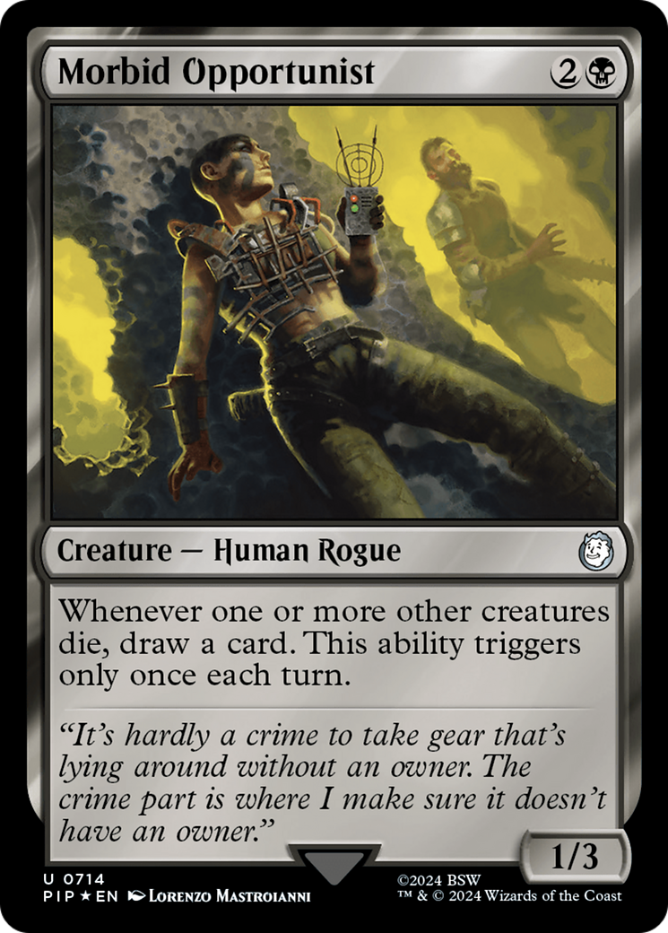 Morbid Opportunist (Surge Foil) [Fallout] | Black Swamp Games