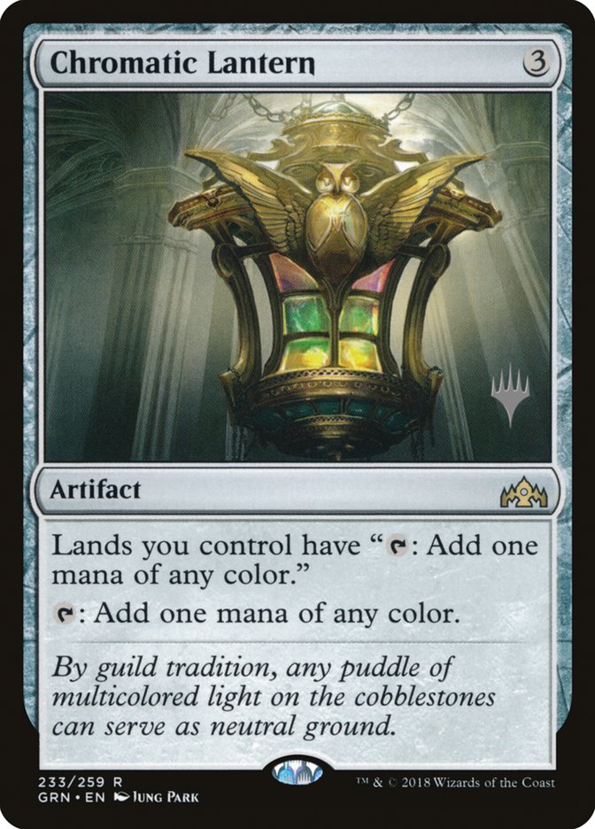 Chromatic Lantern (Promo Pack) [Guilds of Ravnica Promos] | Black Swamp Games