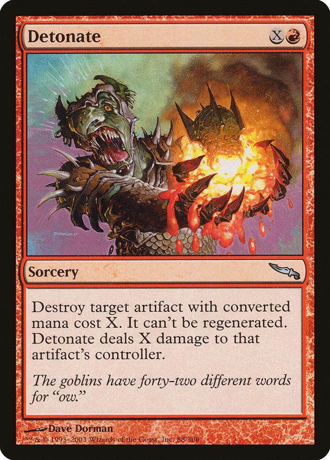Detonate [Mirrodin] | Black Swamp Games