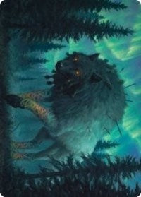 Sarulf, Realm Eater Art Card [Kaldheim Art Series] | Black Swamp Games