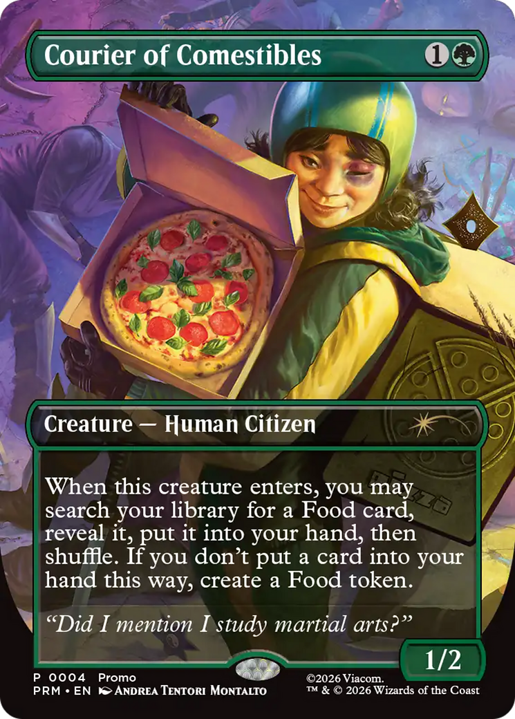 Courier of Comestibles (Borderless) [Wizards Play Network 2026] | Black Swamp Games