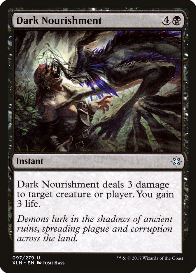 Dark Nourishment [Ixalan] | Black Swamp Games
