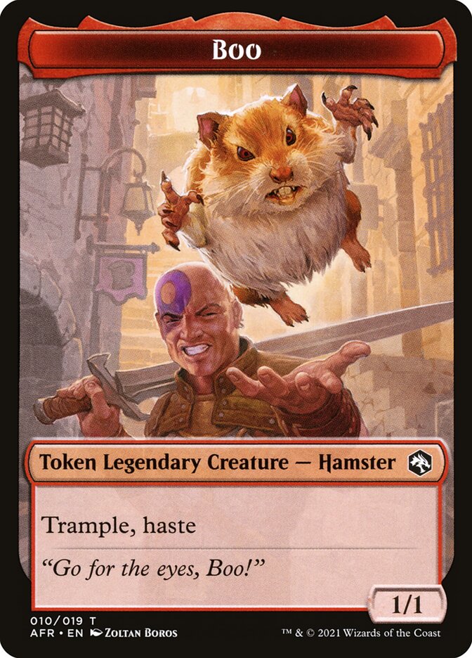 Dog Illusion // Boo Double-Sided Token [Dungeons & Dragons: Adventures in the Forgotten Realms Tokens] | Black Swamp Games