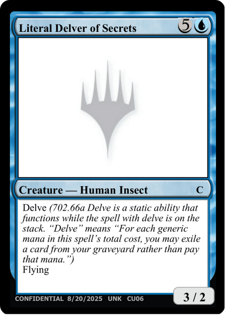 Literal Delver of Secrets [Unknown Event] | Black Swamp Games