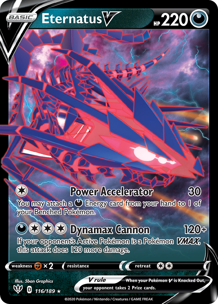 Eternatus V (116/189) (Jumbo Card) [Sword & Shield: Darkness Ablaze] | Black Swamp Games