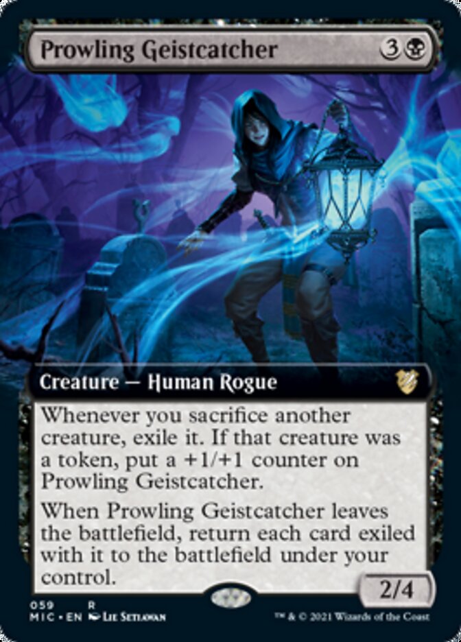 Prowling Geistcatcher (Extended Art) [Innistrad: Midnight Hunt Commander] | Black Swamp Games