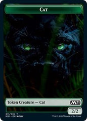 Cat (011) // Soldier Double-Sided Token [Core Set 2021 Tokens] | Black Swamp Games