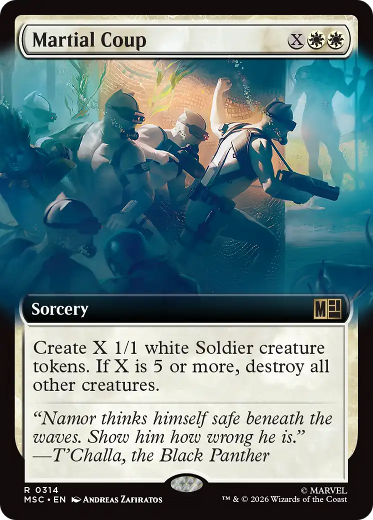 Martial Coup (Extended Art) [Marvel Super Heroes Commander] | Black Swamp Games