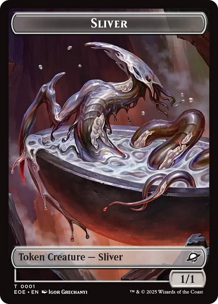 Robot // Sliver Double-Sided Token [Edge of Eternities Tokens] | Black Swamp Games