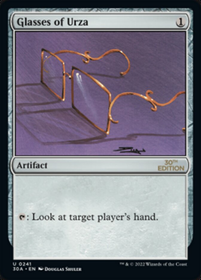 Glasses of Urza [30th Anniversary Edition] | Black Swamp Games