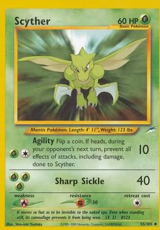 Scyther (55/105) [Neo Destiny Unlimited] | Black Swamp Games