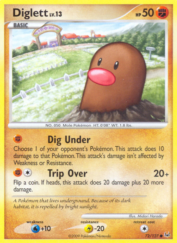 Diglett (72/127) [Platinum: Base Set] | Black Swamp Games