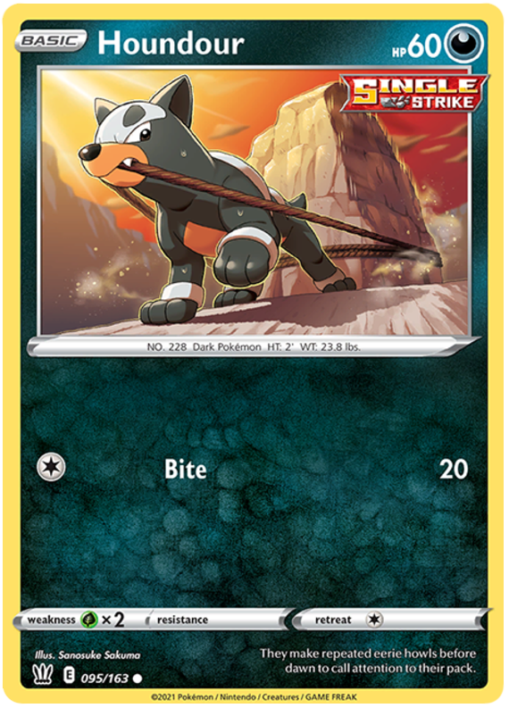 Houndour (095/163) [Sword & Shield: Battle Styles] | Black Swamp Games