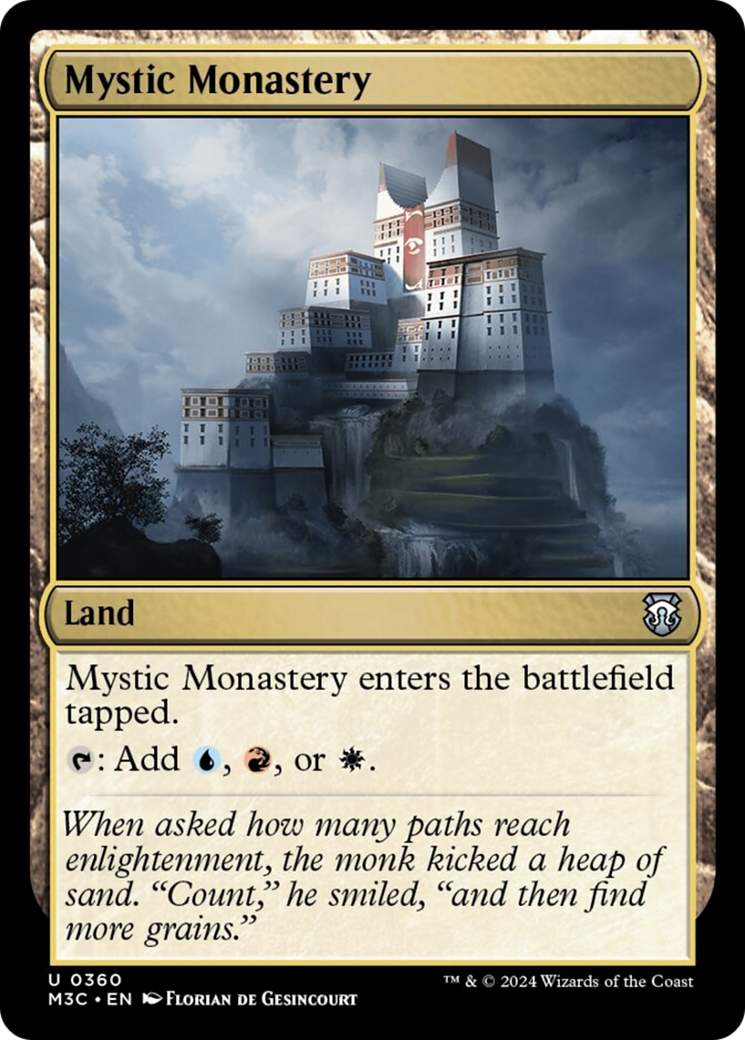 Mystic Monastery (Ripple Foil) [Modern Horizons 3 Commander] | Black Swamp Games