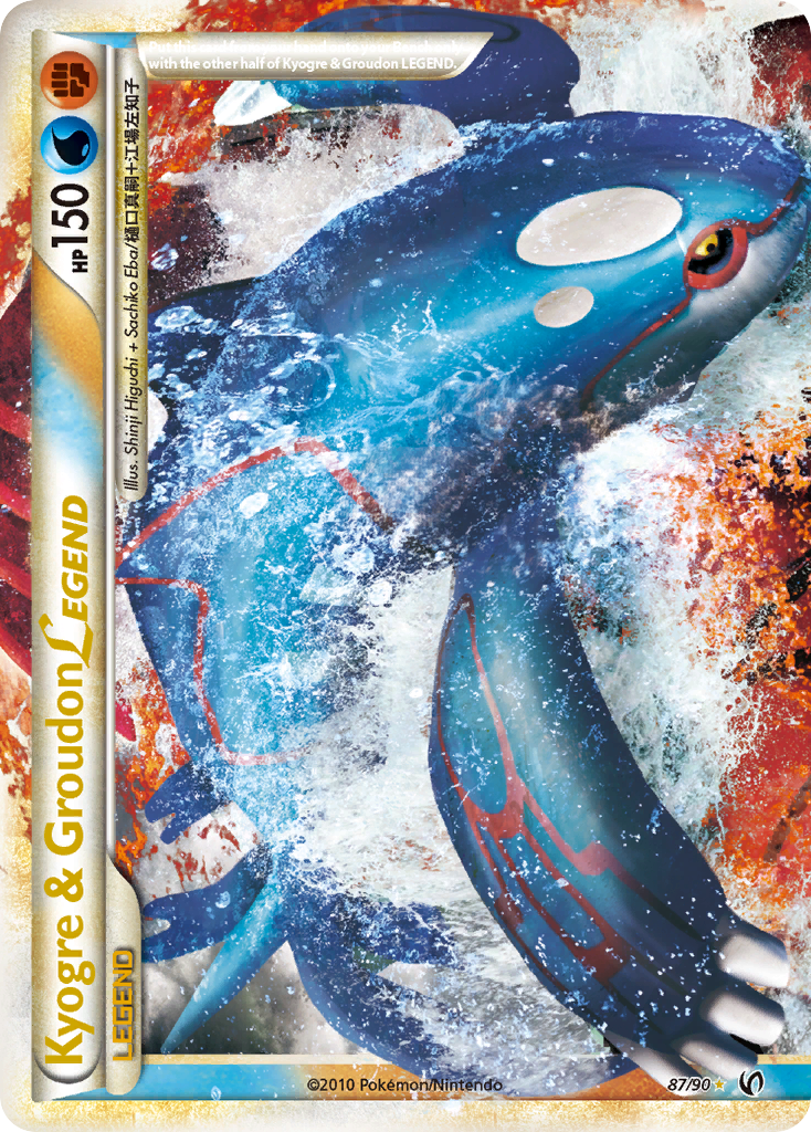 Kyogre & Groudon LEGEND (87/90) [HeartGold & SoulSilver: Undaunted] | Black Swamp Games