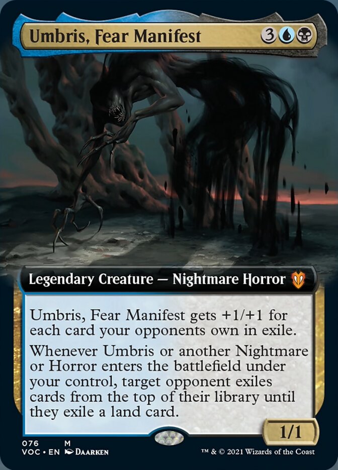 Umbris, Fear Manifest (Extended Art) [Innistrad: Crimson Vow Commander] | Black Swamp Games