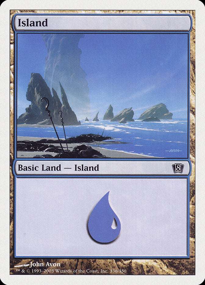 Island (336) [Eighth Edition] | Black Swamp Games