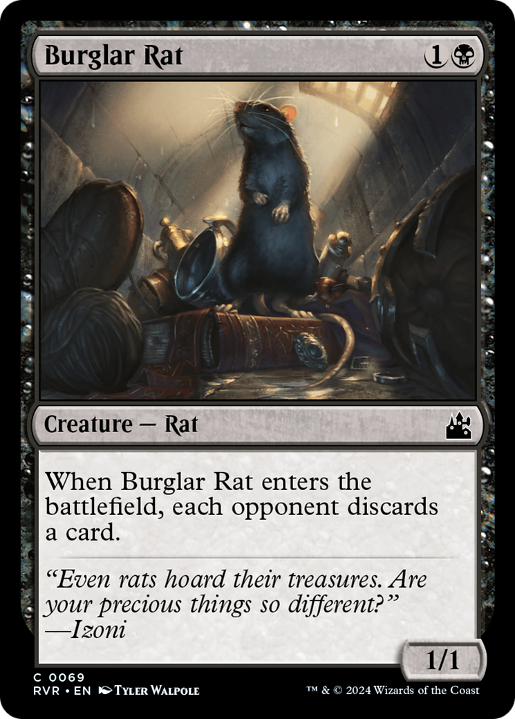 Burglar Rat [Ravnica Remastered] | Black Swamp Games