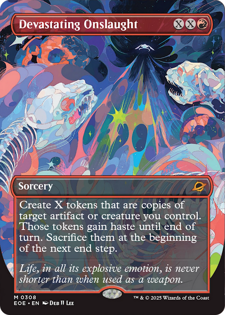 Devastating Onslaught (Borderless) [Edge of Eternities] | Black Swamp Games