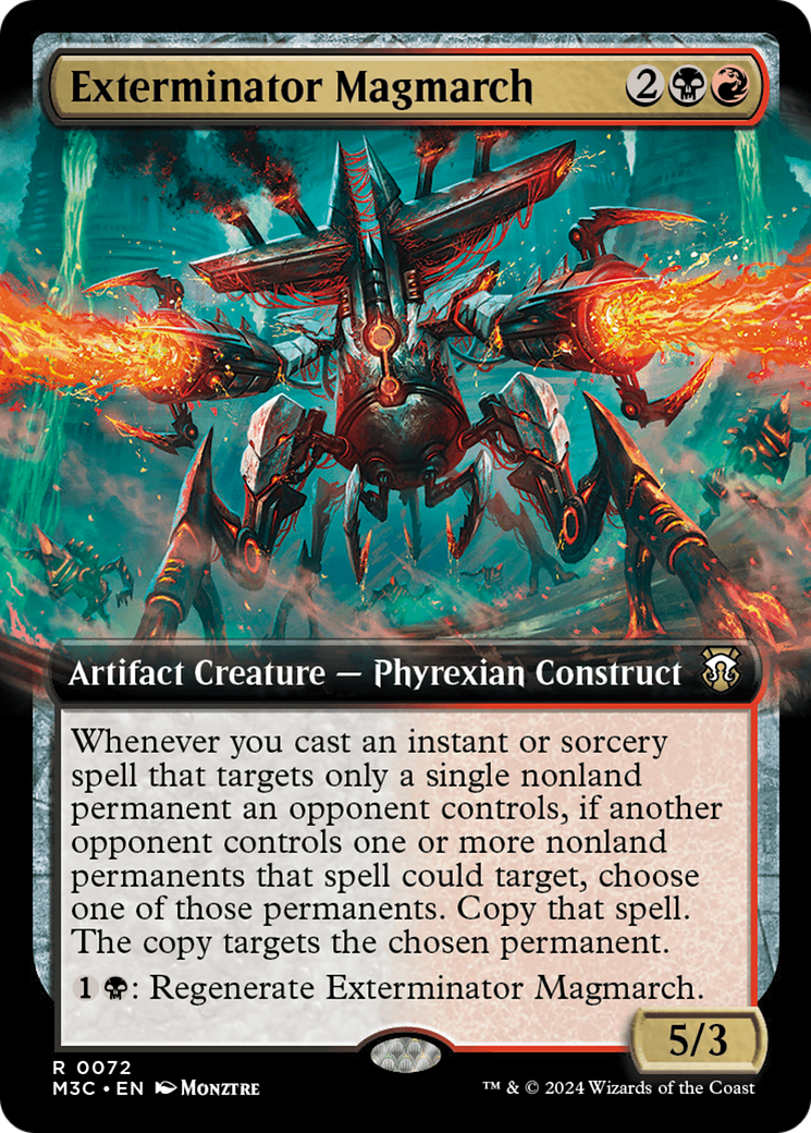 Exterminator Magmarch (Extended Art) (Ripple Foil) [Modern Horizons 3 Commander] | Black Swamp Games