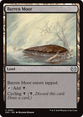 Barren Moor [Duskmourn: House of Horror Commander] | Black Swamp Games