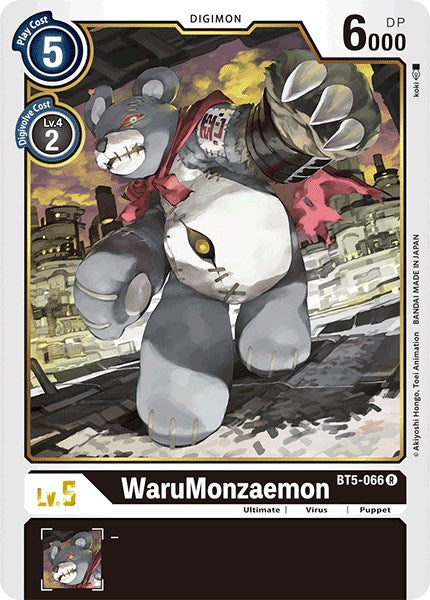 WaruMonzaemon [BT5-066] (Demo Deck Exclusive) [Battle of Omni Promos] | Black Swamp Games