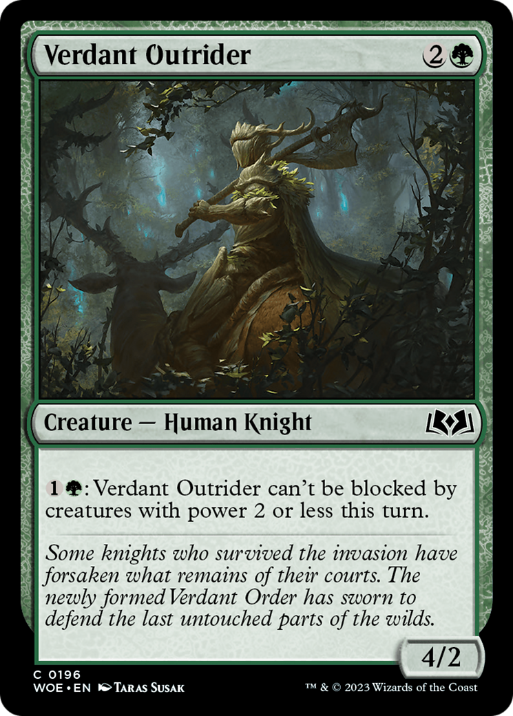 Verdant Outrider [Wilds of Eldraine] | Black Swamp Games