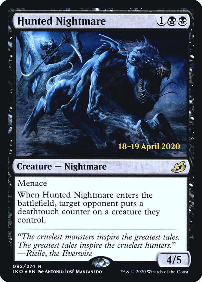 Hunted Nightmare [Ikoria: Lair of Behemoths Prerelease Promos] | Black Swamp Games