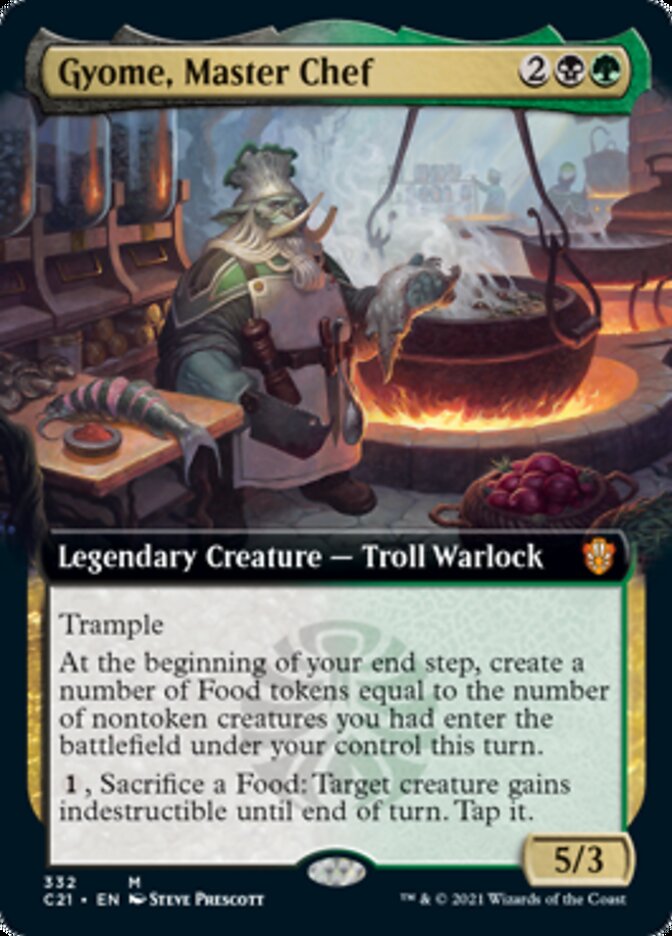 Gyome, Master Chef (Extended Art) [Commander 2021] | Black Swamp Games