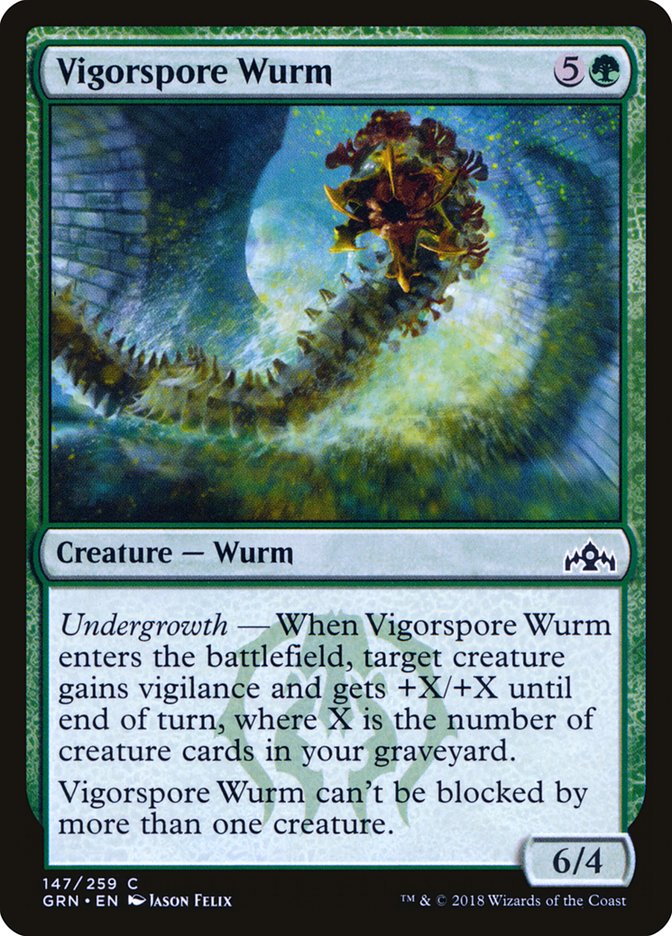 Vigorspore Wurm [Guilds of Ravnica] | Black Swamp Games