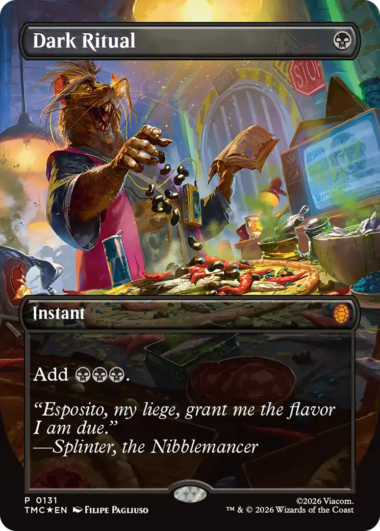 Dark Ritual (Borderless) [Teenage Mutant Ninja Turtles Commander] | Black Swamp Games