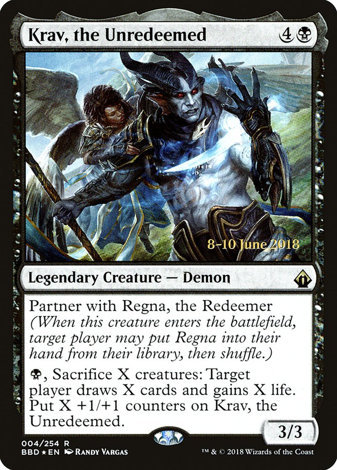 Krav, the Unredeemed [Battlebond Prerelease Promos] | Black Swamp Games