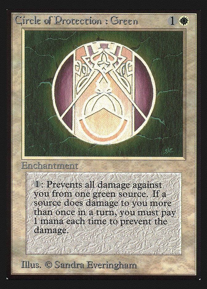 Circle of Protection: Green [International Collectors' Edition] | Black Swamp Games