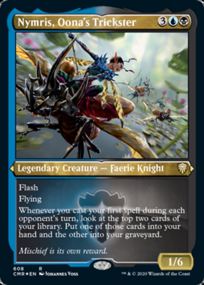 Nymris, Oona's Trickster (Etched) [Commander Legends] | Black Swamp Games