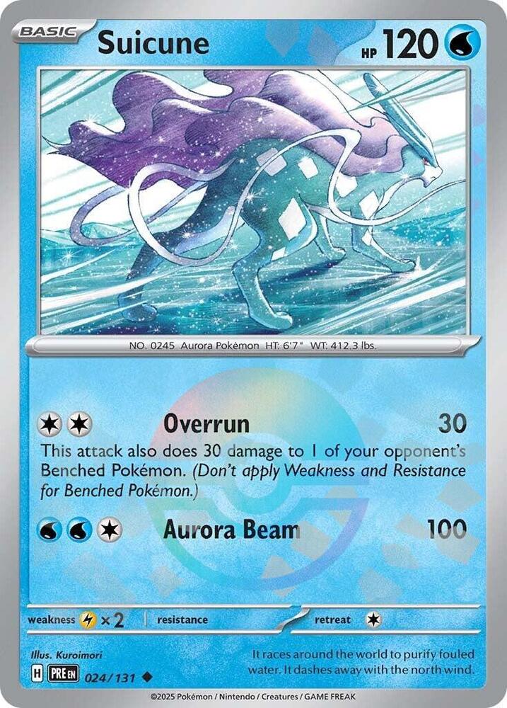 Suicune (024/131) (Poke Ball Pattern) [Scarlet & Violet: Prismatic Evolutions] | Black Swamp Games