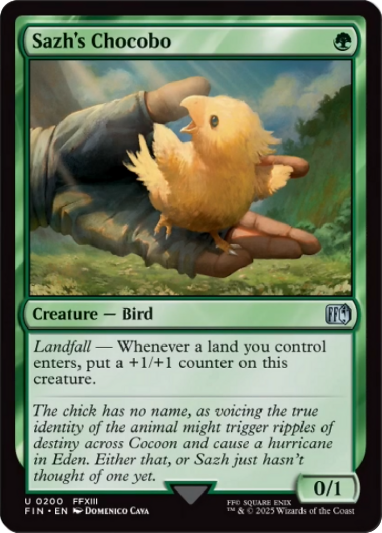 Sazh's Chocobo [FINAL FANTASY] | Black Swamp Games