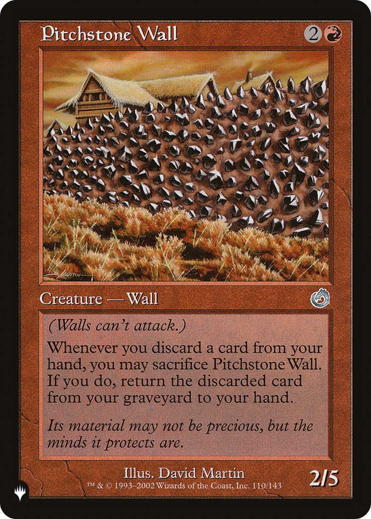 Pitchstone Wall [The List Reprints] | Black Swamp Games