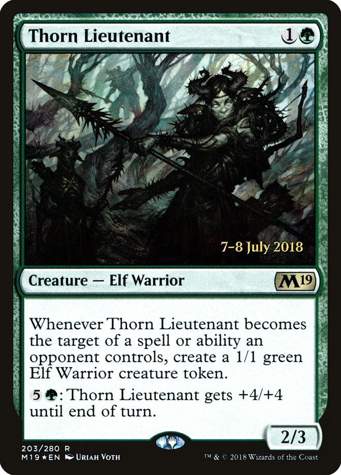 Thorn Lieutenant [Core Set 2019 Prerelease Promos] | Black Swamp Games
