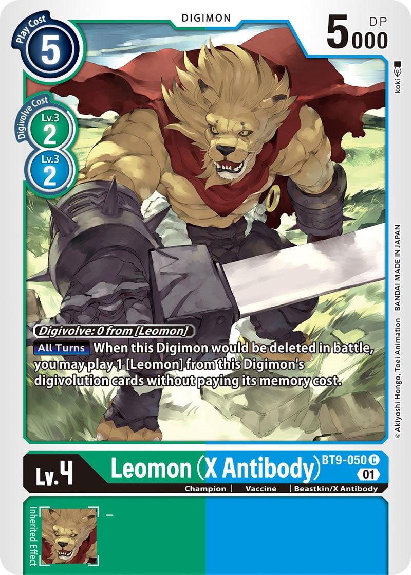 Leomon (X Antibody) [BT9-050] [X Record] | Black Swamp Games